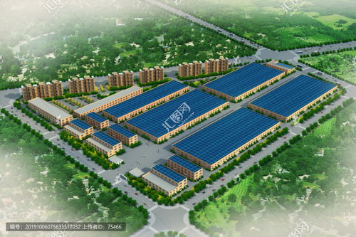 光伏工廠鳥瞰圖設(shè)計模板下載 模型設(shè)計 效果圖素材下的建筑設(shè)計設(shè)計模板